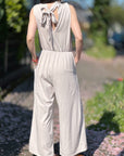 Jumpsuit, Rückenausschnitt, 4 Farben