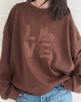 Sweatshirt, LOVE, 3 Farben