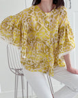 Bluse, Butterfly Sleeves, Leo, 2 Farben