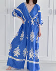 Jumpsuit, Vintage-Blumen, 2 Farben
