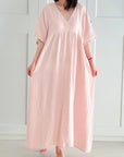 Musselin Kleid, Kurzarm, Classic, 9 Farben