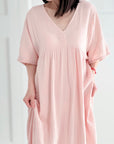 Musselin Kleid, Kurzarm, Classic, 9 Farben
