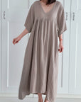 Musselin Kleid, Kurzarm, Classic, 9 Farben