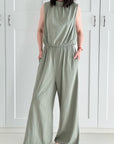 Jumpsuit, Rückenausschnitt, 4 Farben