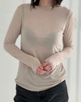 Longsleeve, Cashmere Blend I, 4 Farben