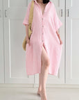Musselin Blusenkleid, Streifen, 4 Farben