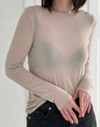 Longsleeve, Cashmere Blend I, 4 Farben
