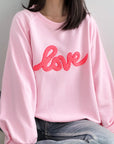 Sweatshirt, Love, 4 Farben