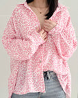 Musselin Bluse, bunte Leo, 6 Farben