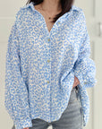 Musselin Bluse, bunte Leo, 6 Farben
