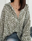 Musselin Bluse, bunte Leo, 6 Farben