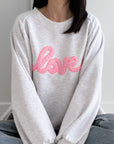 Sweatshirt, Love, 4 Farben