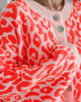 Strickjacke, Neon-Leo