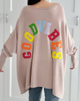 Oversized Strickpullover, Good Vibes