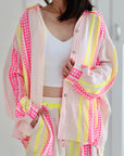 Musselin Bluse, Zickzack, 3 Farben