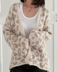 Strickjacke, Leo, Beige