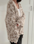 Strickjacke, Leo, Beige