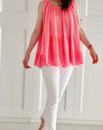 Musselin Boho-Top, Neon-Streifen, 2 Farben