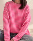 Longsleeve, Streifen, 7 Farben