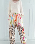 Seidige Hose, Leopard, 4 Farben
