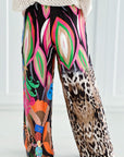 Seidige Hose, Leopard, 4 Farben