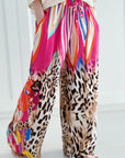 Seidige Hose, Leopard, 4 Farben