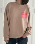 Sweatshirt, Happy, 4 Farben