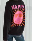 Sweatshirt, Happy, 4 Farben