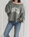 Sweatshirt, Boston, Regular-Size