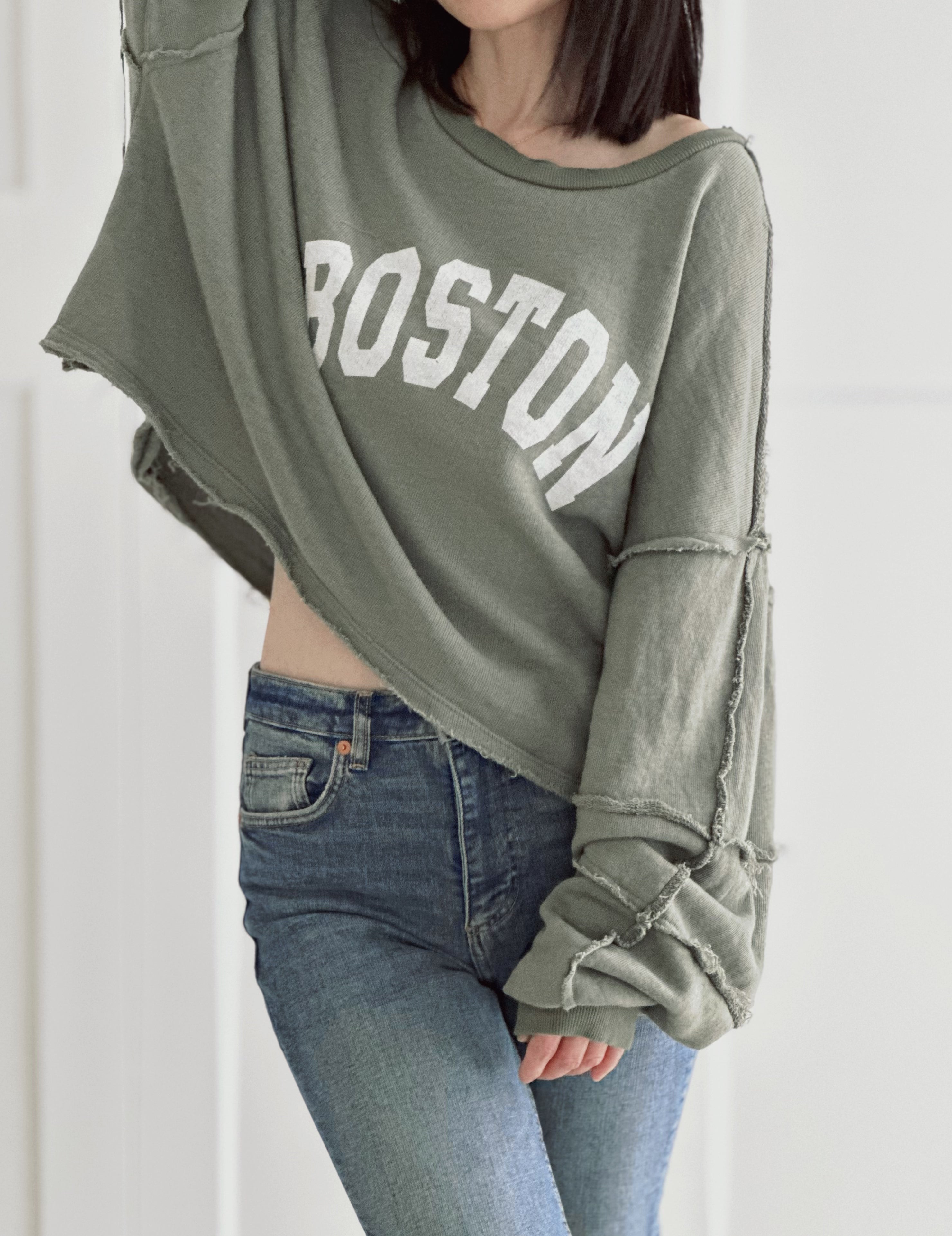 Sweatshirt, Boston, Regular-Size
