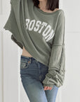 Sweatshirt, Boston, Regular-Size
