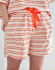 Frottee Shorts, Streifen, 4 Farben