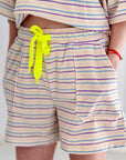 Frottee Shorts, Streifen, 4 Farben