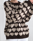 Pullover, Herzen, 6 Farben