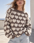 Pullover, Herzen, 6 Farben