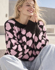 Pullover, Herzen, 6 Farben