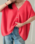 Strickweste, Alpaka, Oversize, 7 Farben