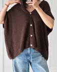 Strickweste, Alpaka, Oversize, 7 Farben
