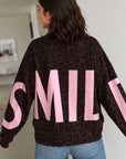 Sweatshirt, SMILE, Leo, Braun