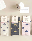 Socken, Cashmere Blend, Herzchen, 3/Pack