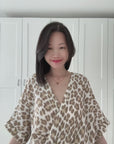 Musselin Jumpsuit, Beige-Leo