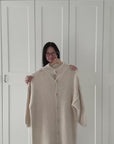 lange Strickjacke, Goldknöpfe , flauschi, 3 Farben