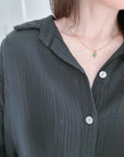 Musselin Bluse, regular, Schwarz
