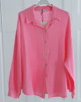 Musselin Bluse, regular, Rosa