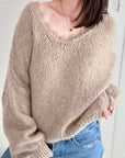 Pullover, Spitzen-V-Ausschnitt, 7 Farben