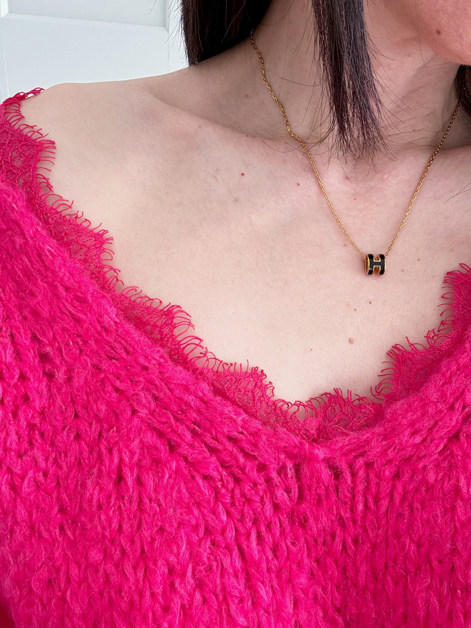 Pullover, Spitzen-V-Ausschnitt, 7 Farben