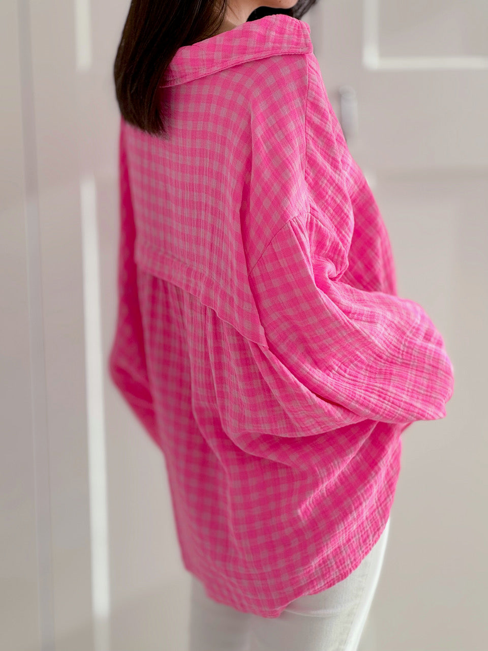 Musselin Bluse, kariert, 6 Farben