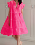 Musselin Tunika, Neon, 2 Farben