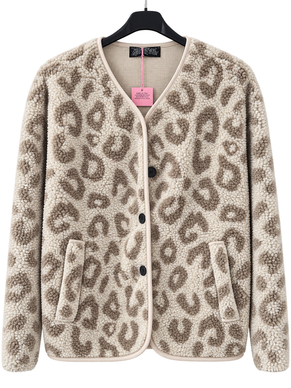 Teddyjacke, Leo, Beige