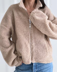 Teddyjacke, Reißverschluss, 3 Farben